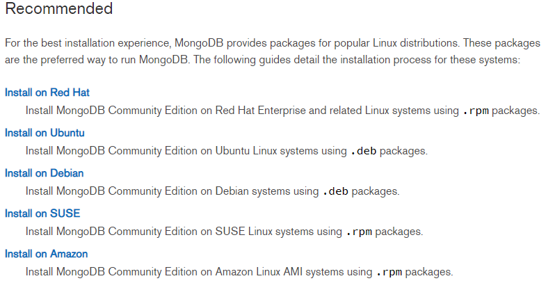 Ubuntu16.04安装MongoDB