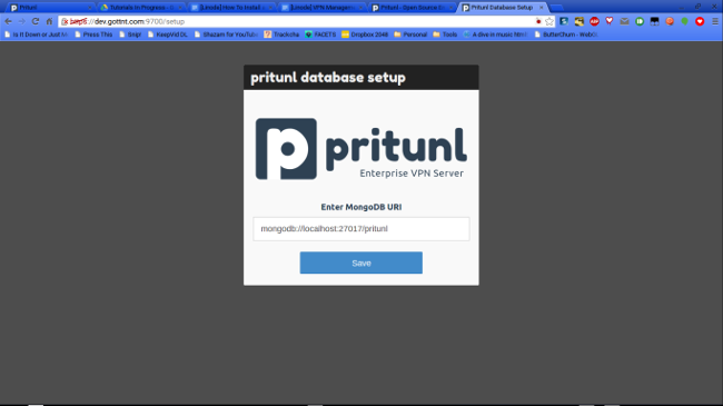 Ubuntu 14.04安装Pritunl VPN服务器(带控制面板)
