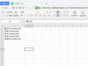 Excel中如何拆分姓名和号码